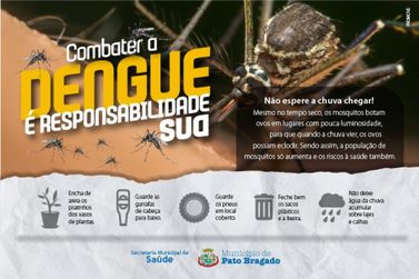 Pato Bragado está em estado de alerta contra a dengue