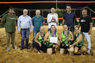 Sec. de Esportes de Pato Bragado anuncia campeões do voleibol de Areia