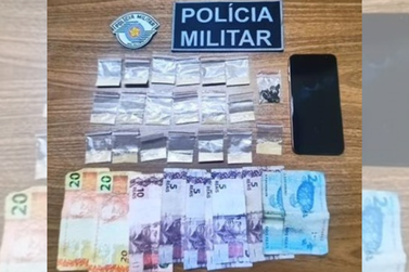 Pol&iacute;cia Militar prende homem por tr&aacute;fico de drogas em Ara&ccedil;atuba