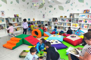 N&uacute;cleo da Primeira Inf&acirc;ncia ganha circuito inclusivo para atividades ao ar livre