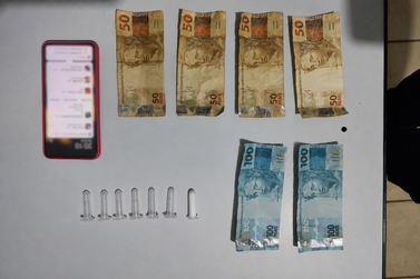 Pol&iacute;cia Militar prende homem por tr&aacute;fico de drogas na modalidade disk droga