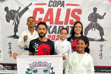 Buritama conquista tr&ecirc;s medalhas de bronze na Copa Calis de Karat&ecirc; em Pen&aacute;polis