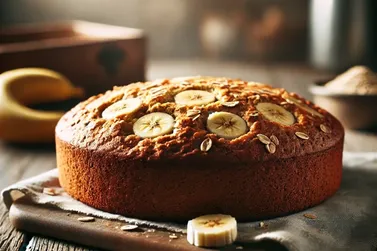 Bolo de Banana com Aveia &eacute; op&ccedil;&atilde;o leve e saborosa para o dia a dia