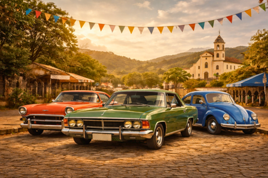 Encontro de carros antigos celebra hist&oacute;ria e tradi&ccedil;&atilde;o em Porangaba