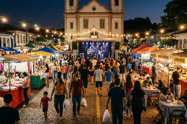 Feira Noturna movimenta Bofete com m&uacute;sica, gastronomia e artesanato
