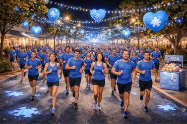 Treino beneficente mobiliza Porangaba em apoio ao Abril Azul