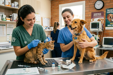 Porangaba realiza campanha municipal de vacina&ccedil;&atilde;o antirr&aacute;bica para c&atilde;es e gatos