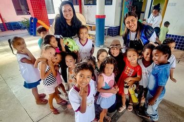 Creche no Paraguai recebe a&ccedil;&atilde;o educativa do Programa Sa&uacute;de na Escola