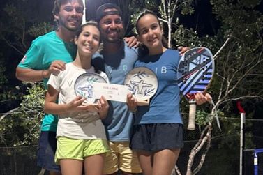 Chiara e Stela, de 13 anos, vencem torneio Pro de Beach Tennis em Trancoso