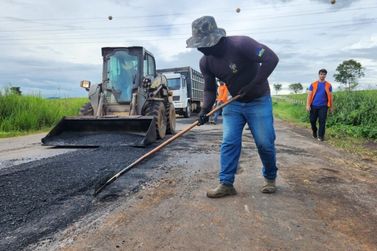 Governo de RO inicia obras de manutenção no asfalto da Rodovia-473 sentido Urupá