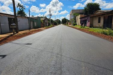 Ruas do bairro Mariana são pavimentadas pela Semob