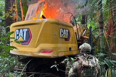 PF e ICMBio combatem garimpo ilegal em Rond&ocirc;nia