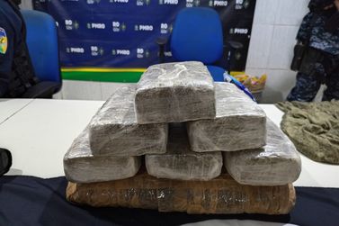 Adolescente &eacute; apreendido com 8,5 kg de maconha escondido em matagal &agrave;s margens da BR-364