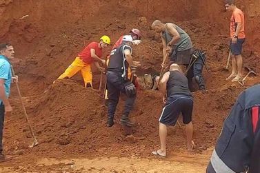 Muro de arrimo desmorona nesta segunda-feira (15) e faz vítimas em Itajubá