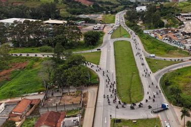 Romaria com 1.200 motos passa por Pouso Alegre rumo ao Santuário de Aparecida