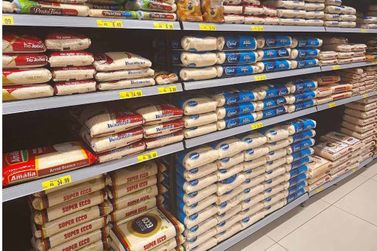 Supermercados já limitam venda de arroz, apesar da garantia de abastecimento