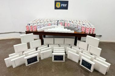 Carga com 322 aparelhos da Apple avaliada em R$ 3 milh&otilde;es foi apreendida em Cambu&iacute;