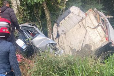 Motorista de 39 anos morre ap&oacute;s caminh&atilde;o sair da pista na Serra de Bom Repouso