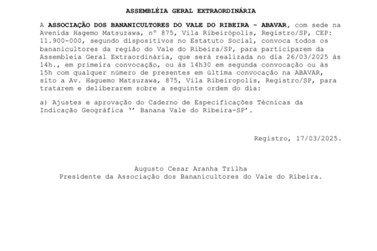 Assembleia Geral Extraordinária