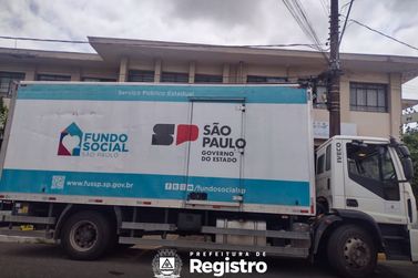 Fundo Social de Registro recebe cestas básicas do Governo Estadual