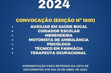 Prefeitura convoca aprovados para novos cargos na área da Saúde e Educação
