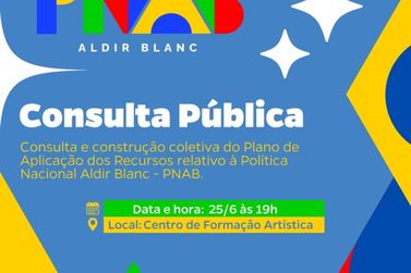 Registro realiza consulta pública para definir uso de recursos da Aldir Blanc