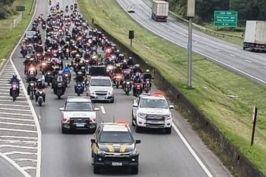 Arteris Régis Bittencourt participa de Romaria em alusão ao Dia do Motociclista