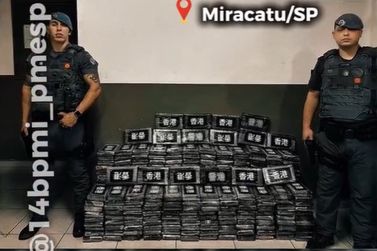 Polícia apreende 340 quilos de pasta base de cocaína no Vale do Ribeira