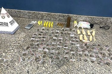 Pol&iacute;cia Militar apreende drogas e muni&ccedil;&otilde;es .40, em Itatiaia