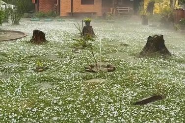 Chuva de granizo atinge a regi&atilde;o de Visconde de Mau&aacute;, em Resende