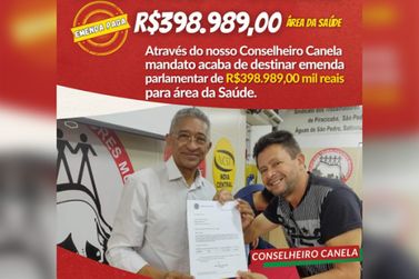 Canela consegue quase R$ 400 mil para Rio das Pedras