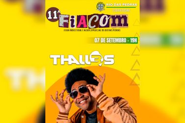 Prefeitura confirma cantor Thalles Roberto como primeira atração da 11ª FIACOM