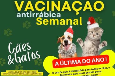 Rio das Pedras realiza &uacute;ltima semana de vacina&ccedil;&atilde;o antirr&aacute;bica do ano