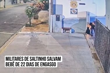 Pol&iacute;cia Militar salva beb&ecirc; de 22 dias engasgado com leite materno em Saltinho