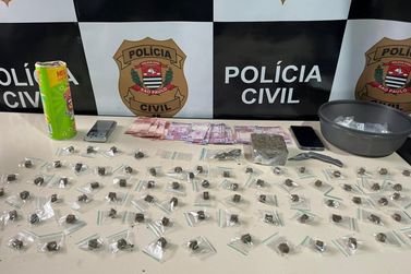 Pol&iacute;cia Civil prende suspeito por tr&aacute;fico de drogas em Rio das Pedras