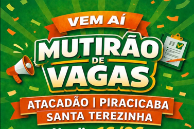 Mutir&atilde;o de Vagas oferece oportunidades para jovens e trabalhadores acima de 50 anos