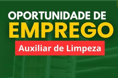 PAT de Rio das Pedras tem vagas abertas para auxiliar de limpeza