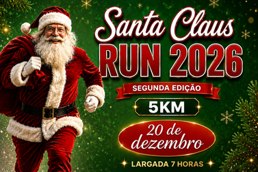 Inscri&ccedil;&otilde;es para a Santa Claus Run 2026 j&aacute; est&atilde;o abertas em Rio das Pedras