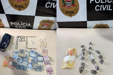 Pol&iacute;cia Civil prende dois suspeitos de tr&aacute;fico de drogas em &aacute;rea de mata em Rio das Pedras