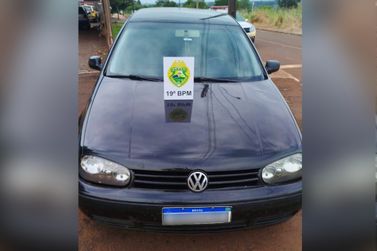 Carro furtado é recuperado pela Polícia Militar em São José das Palmeiras