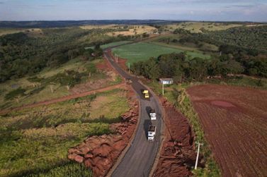 Nova estrada pavimentada entre Ramilândia e Sta Helena chega a 59,6% de execução