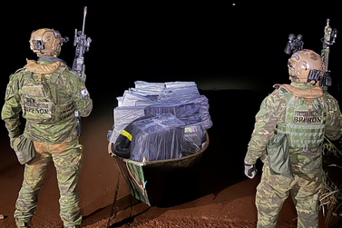BPFron intercepta embarca&ccedil;&atilde;o com contrabando durante patrulhamento na regi&atilde;o