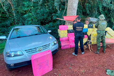 BPFron e PF apreendem carga de cigarros contrabandeados &agrave;s margens do lago