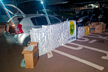 Pol&iacute;cia Militar desmonta esquema de armazenamento de cigarros contrabandeados