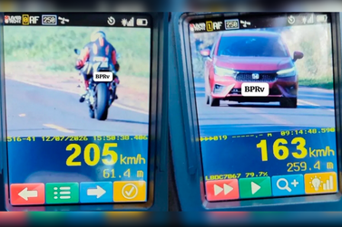 PRE flagra motorista a 205 km/h durante opera&ccedil;&atilde;o nas rodovias da regi&atilde;o