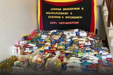 Oktoberfest de Pato Bragado transforma solidariedade em mais de uma tonelada de alimentos