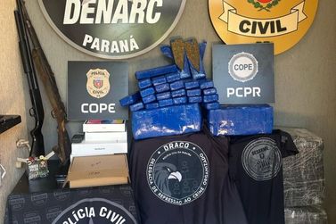 Pol&iacute;cia Civil deflagra opera&ccedil;&atilde;o contra tr&aacute;fico de drogas e armas entre Paran&aacute; e 
