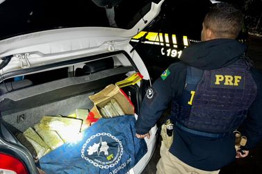 Menor &eacute; contratado para assumir posse de droga em abordagem da PRF na BR-277
