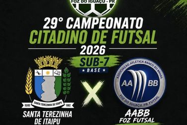 Santa Terezinha de Itaipu disputa partida pelo Campeonato Citadino de Futsal 2026