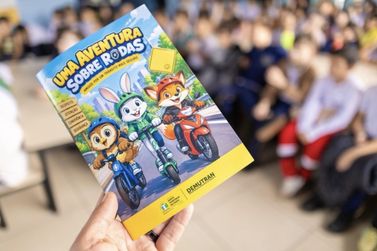 Escola Municipal Cec&iacute;lia Meireles promove a&ccedil;&atilde;o educativa sobre seguran&ccedil;a no tr&acirc;nsito